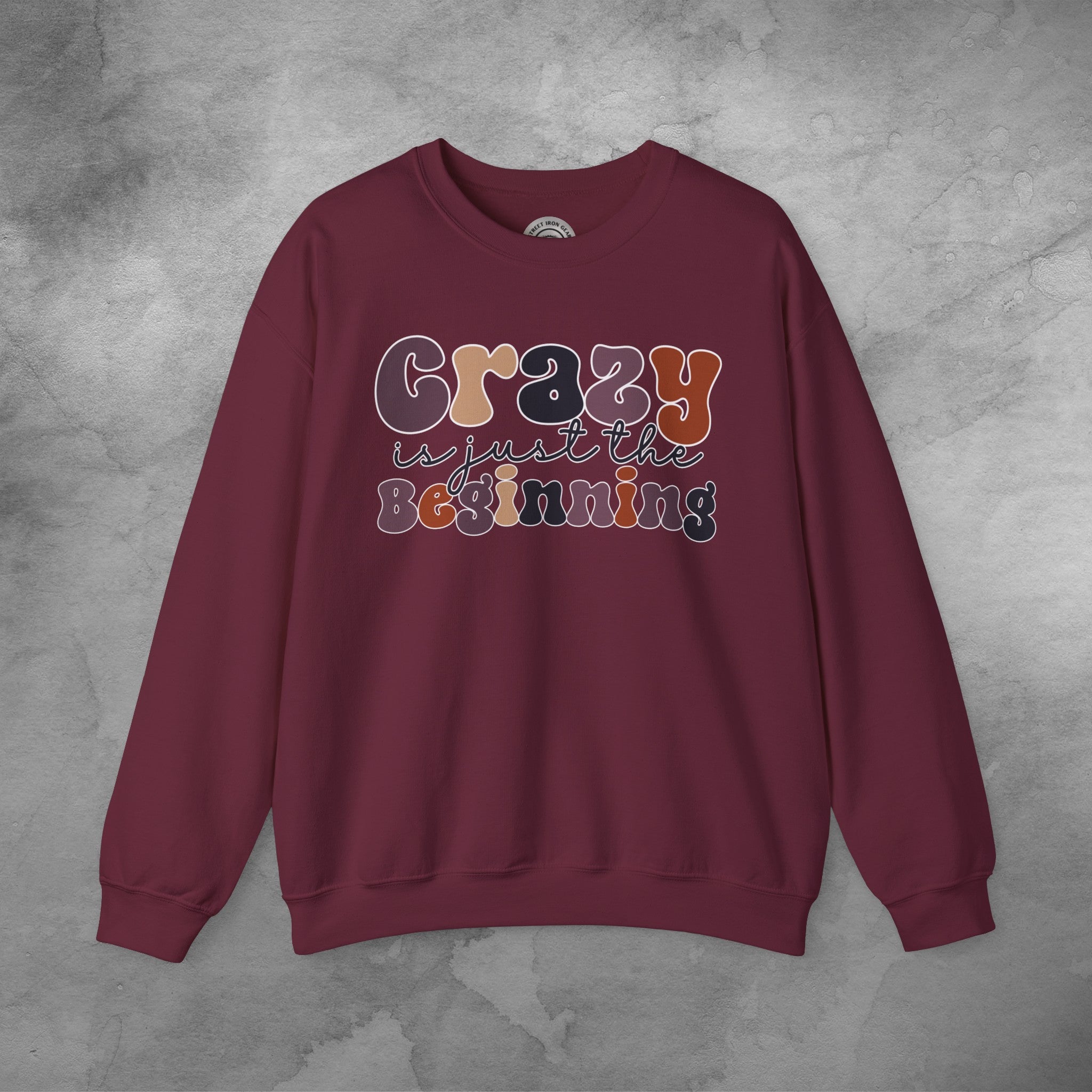 Funny Retro Crew Neck Sweatshirt