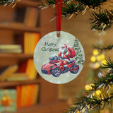 Can-Am Spyder Biker Santa Christmas Ornament