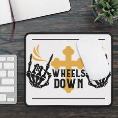 Wheel Down Biker Mouse Pad