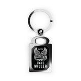 Winged Cruiser Design Biker Memorial Metal Key Ring