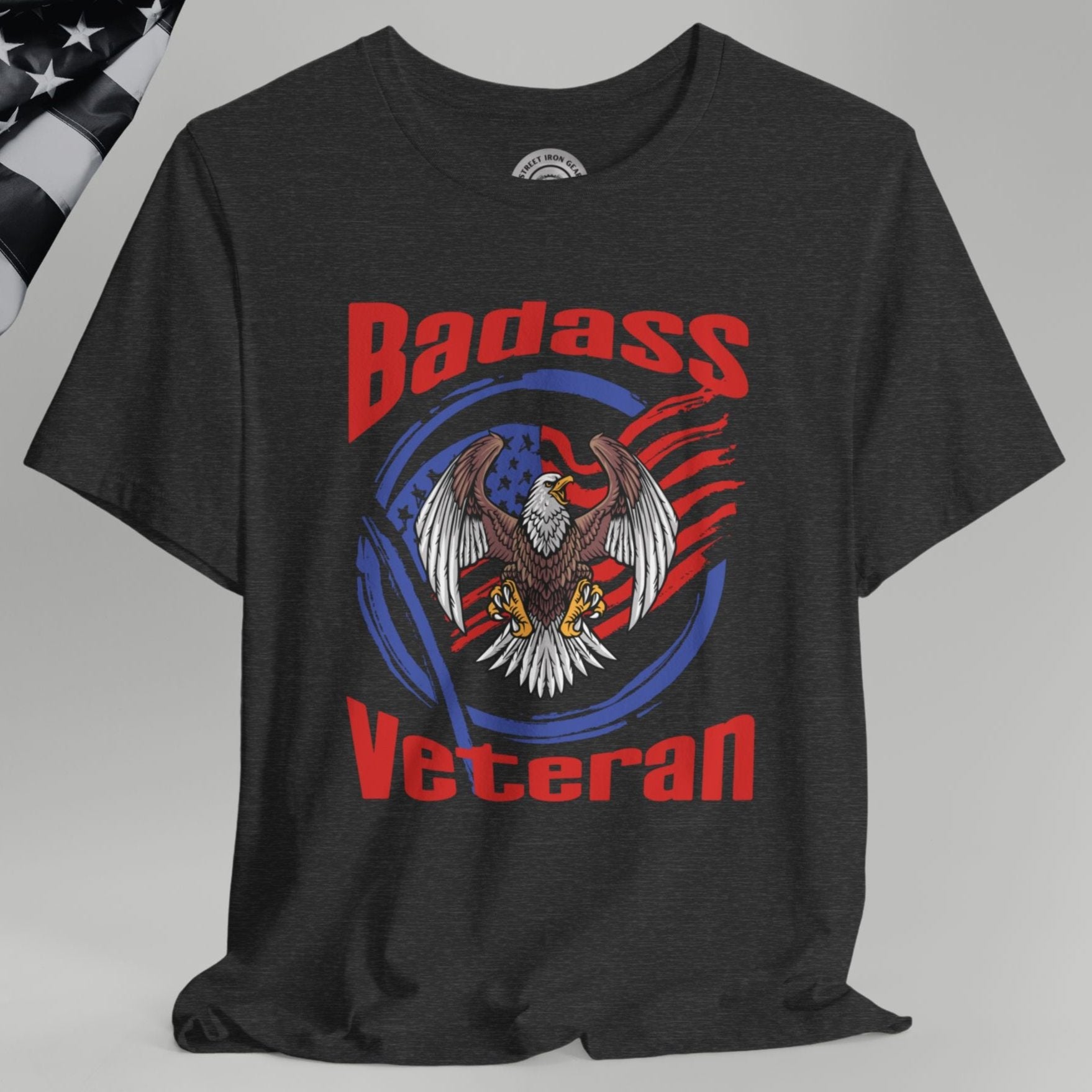 Badass American Veteran Crew Neck TShirt