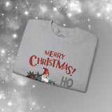 Christmas Biker Gnome Crew Neck Sweatshirt