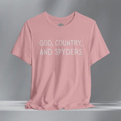 God, Country, & Spyder  Crew Neck TShirt
