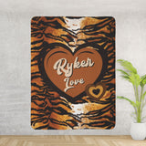 Can-Am Ryker Animal Print Fleece Sherpa Blanket