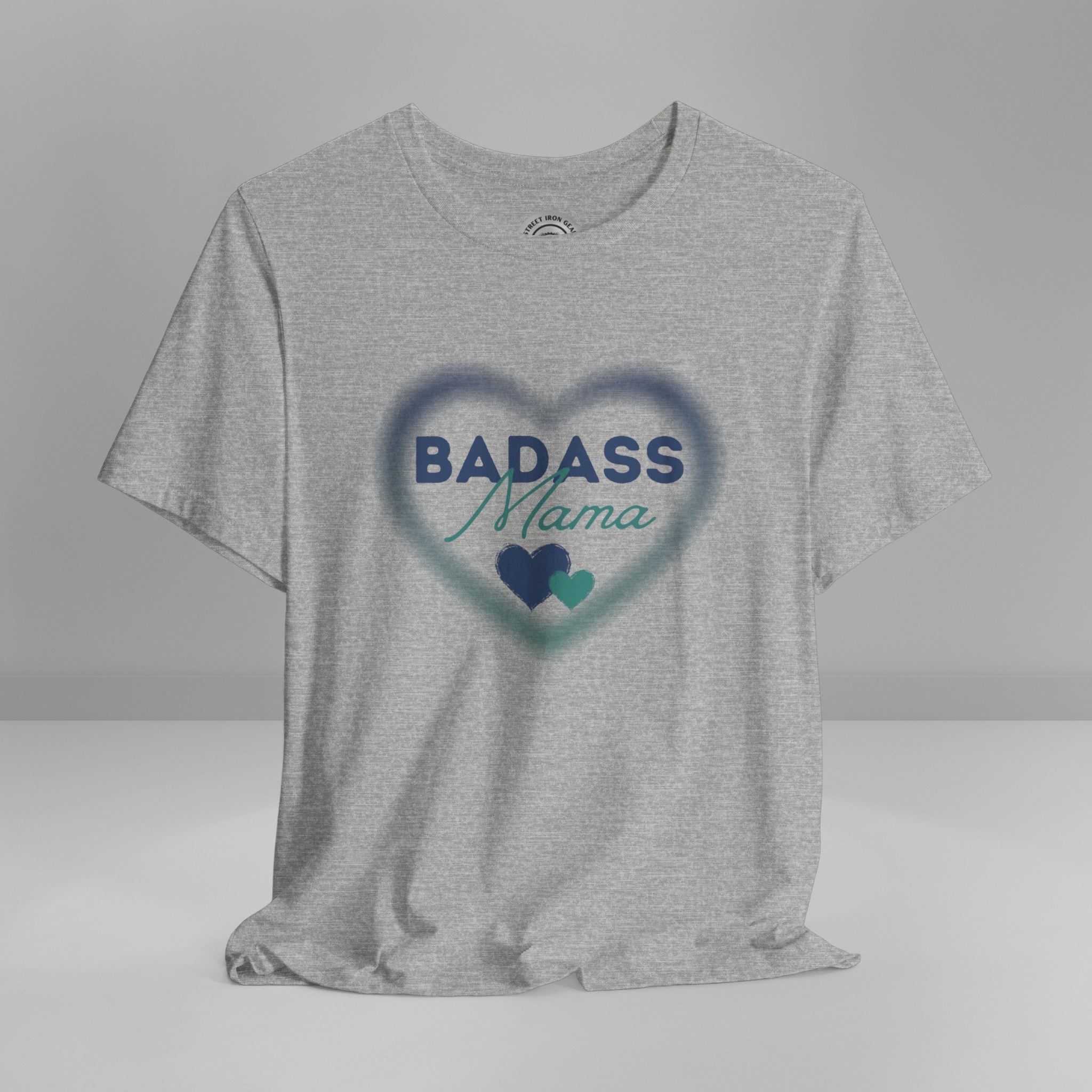 Badass Mama Heart Crew Neck TShirt