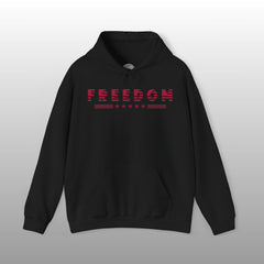 USA Flag Style Freedom Pullover Hoodie