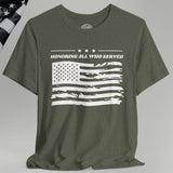 American Veteran Flag Crew Neck TShirt