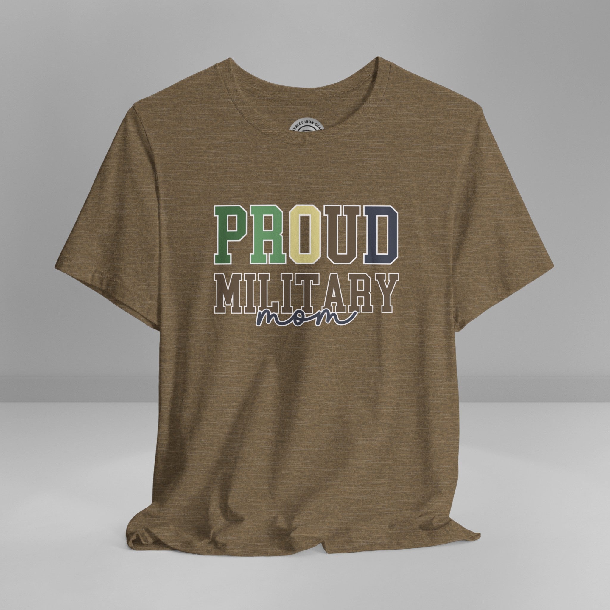 Proud Military Mom Crew Neck TShirt