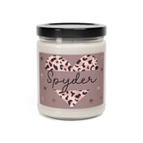 Spyder Love Animal Print Heart Scented Soy Candle