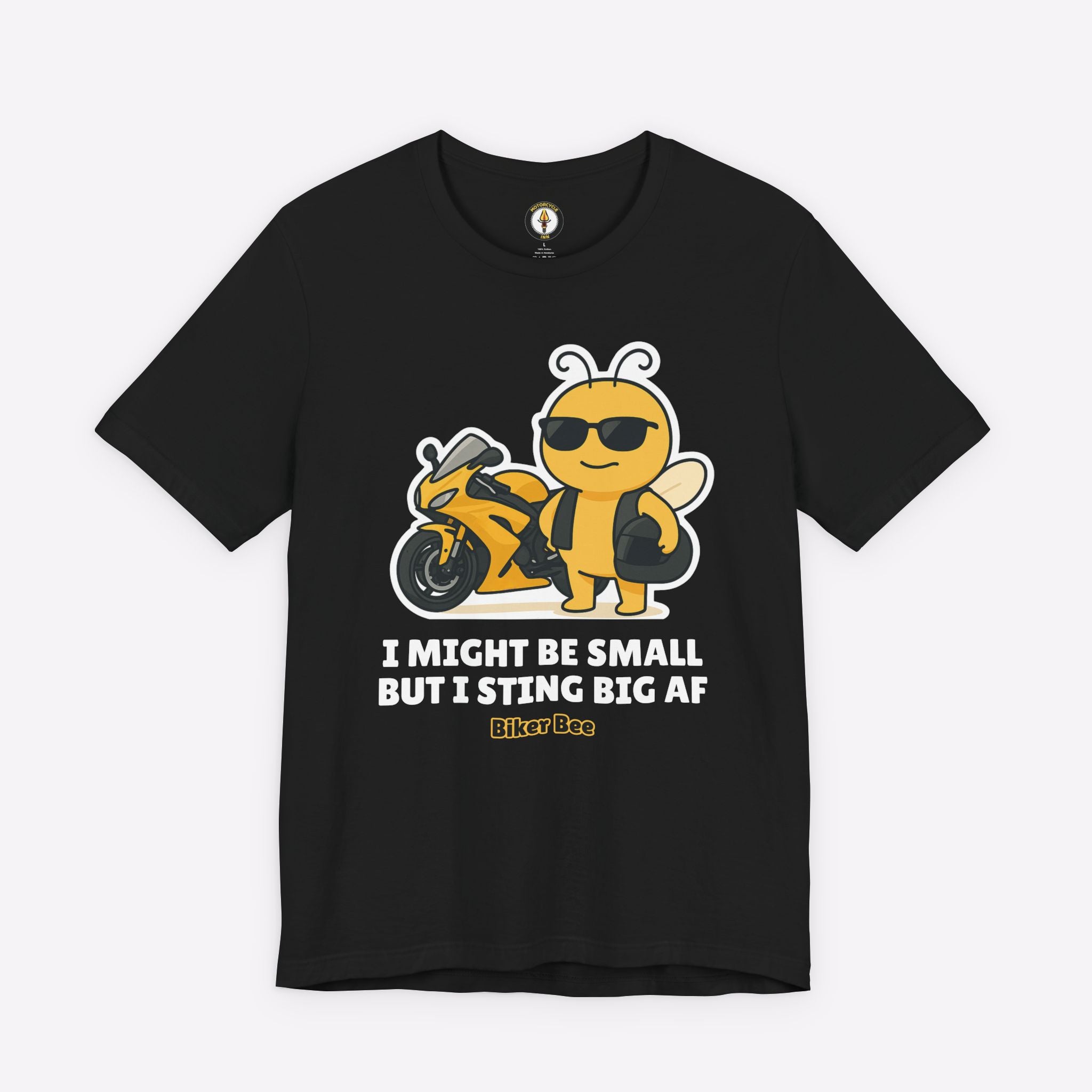 Biker Bee Full Throttle T-Shirt by Motorcycle Inn