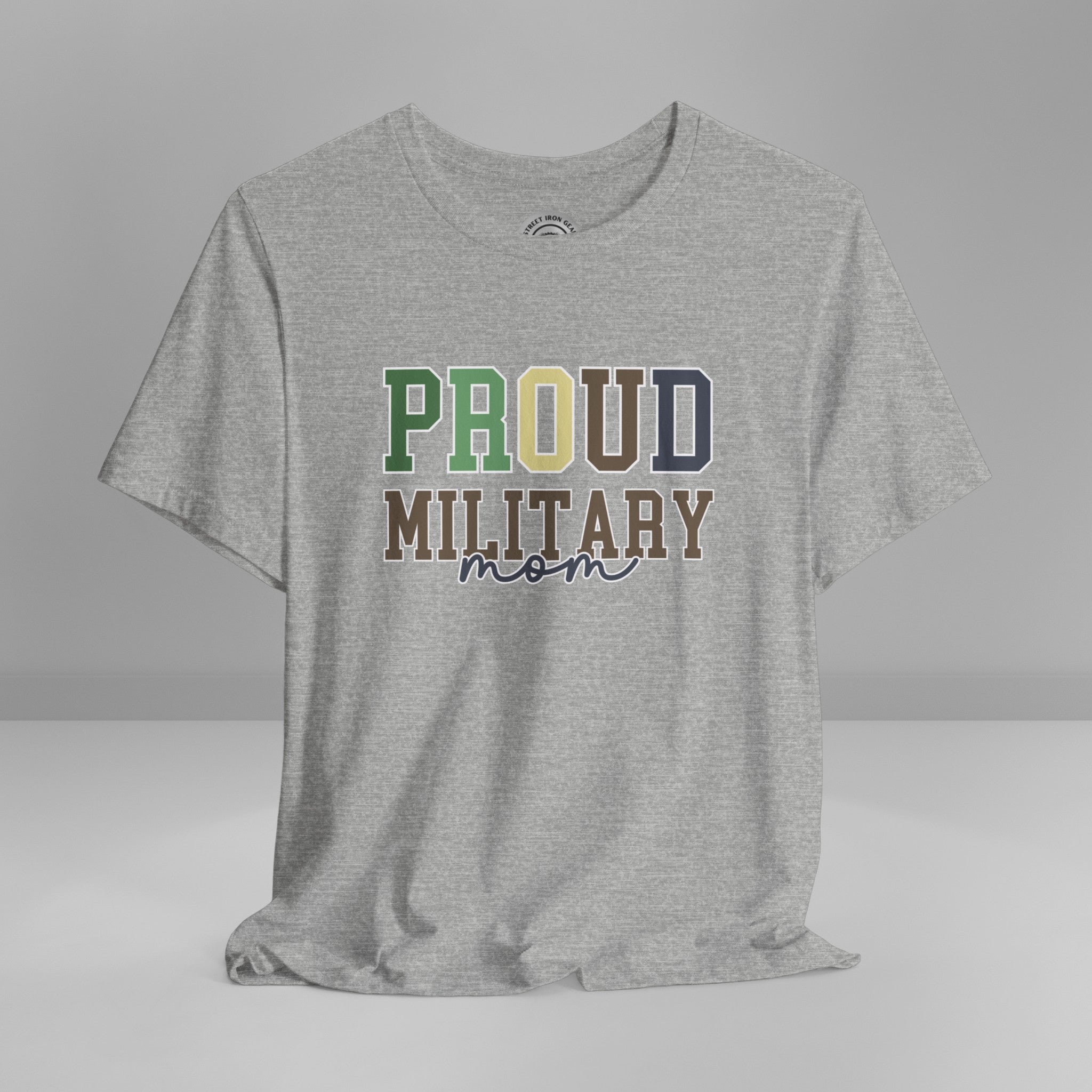 Proud Military Mom Crew Neck TShirt