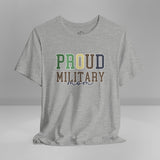 Proud Military Mom Crew Neck TShirt