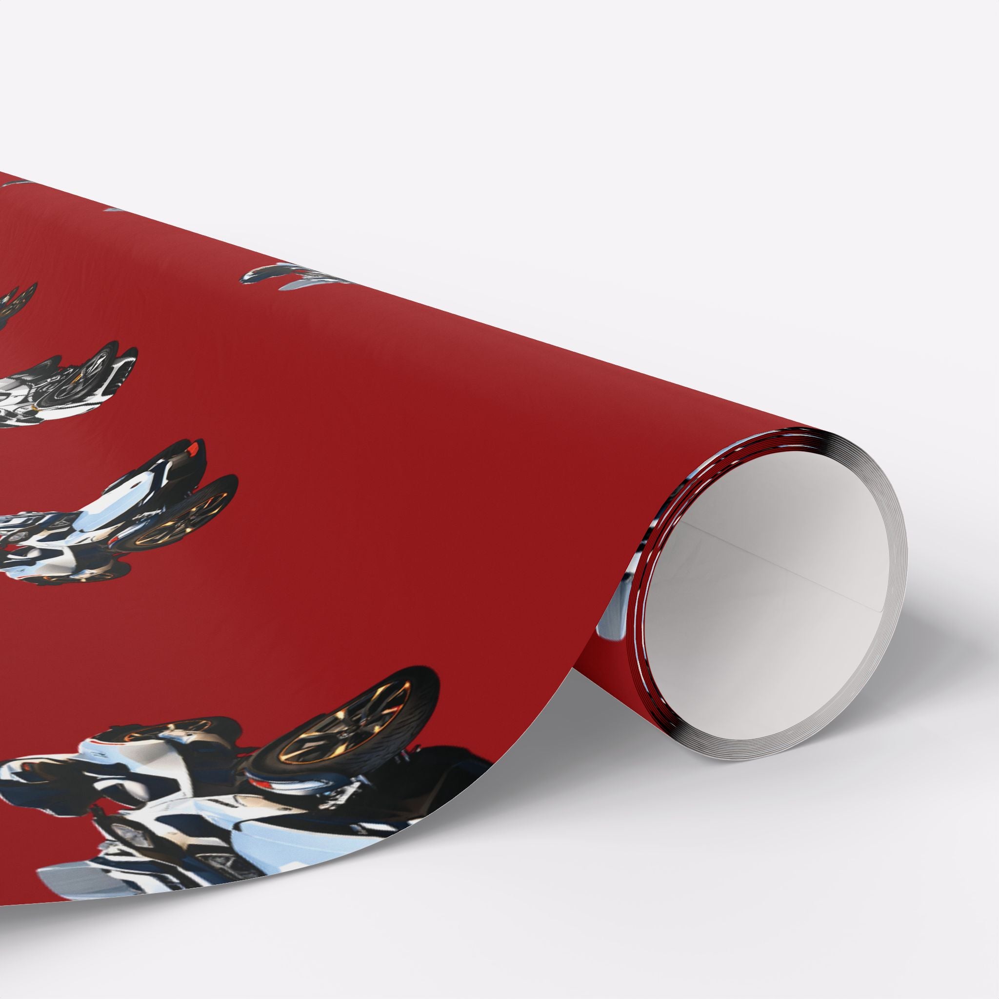 Can-Am Spyder Gift Wrap - Red Three-Wheel Touring Design