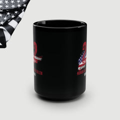 22 a Day Black Coffee Mug, 15oz (Customized)
