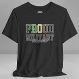 Proud Military Mom Crew Neck TShirt