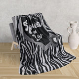 Can-Am Spyder Animal Print Fleece Sherpa Blanket