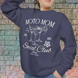 Moto Mom Crew Neck Sweatshirt (Customizable)