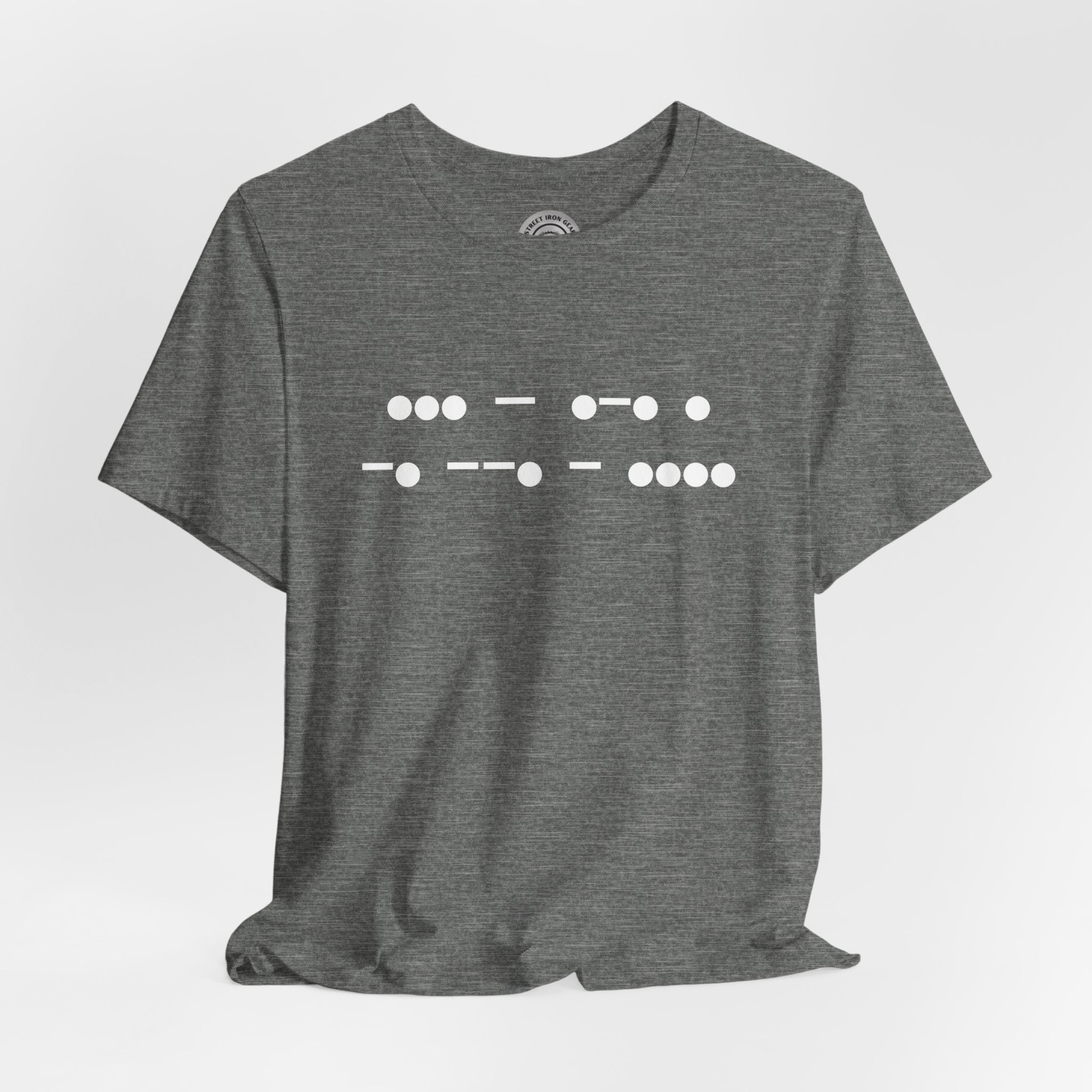 Morse Code 'Strength' Crew Neck TShirt