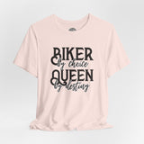 Ladies Biker-Themed Crew Neck TShirt