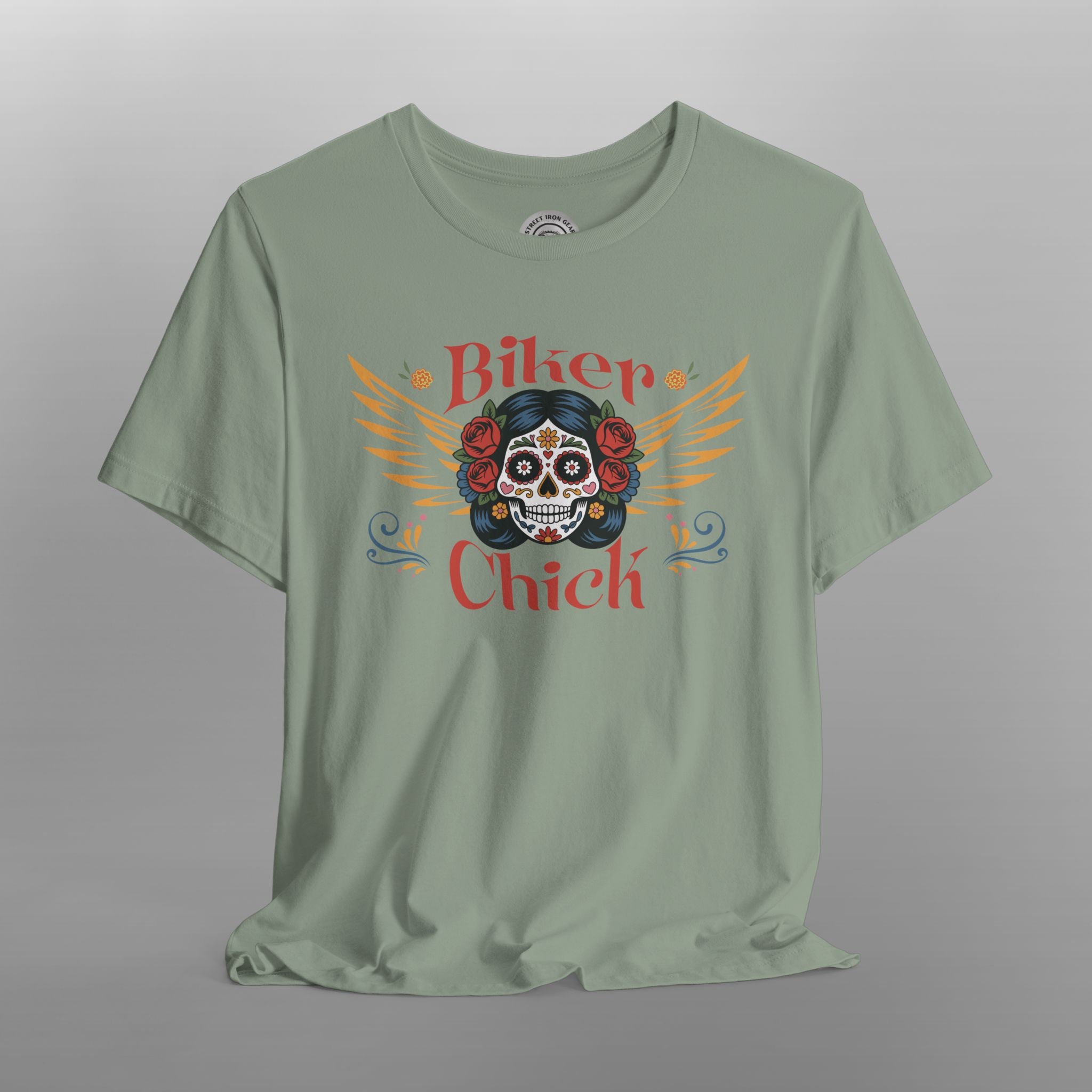 Biker Chick Day of the Dead TShirt