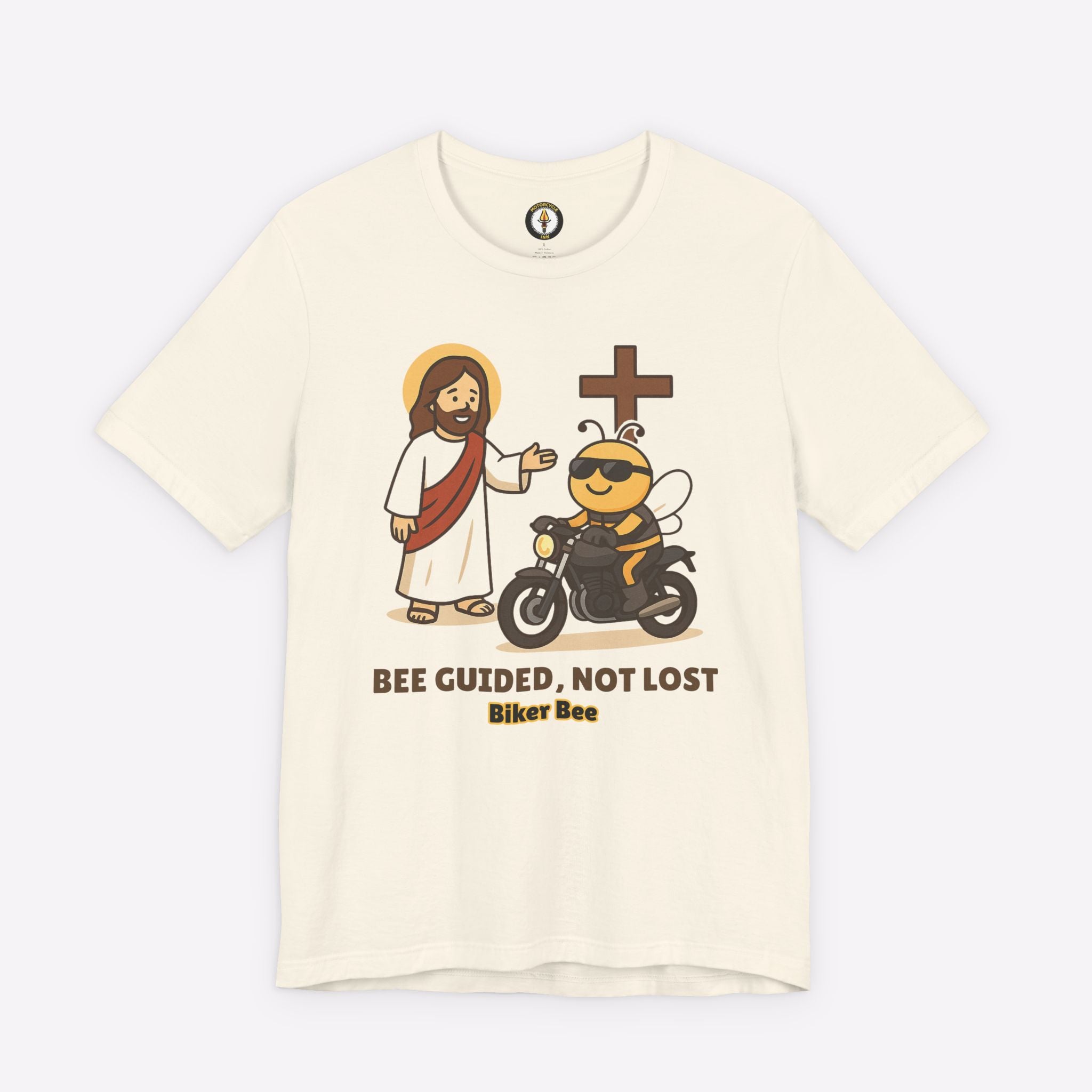 Biker Bee Bee Guided Not Lost Christmas T-Shirt by Motorcycle Inn
