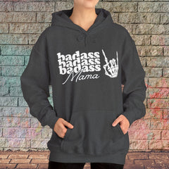 Badass Mama Skull Hooded Sweatshirt