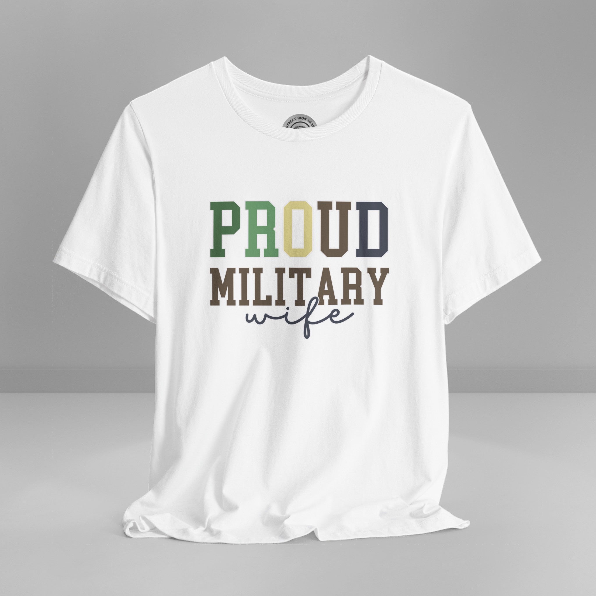 Proud Military Wife Crew Neck TShirt