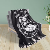 Chopper Motorcycle Sherpa Fleece Blanket