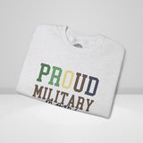 Proud Military Mom Crew Neck Sweatshirt