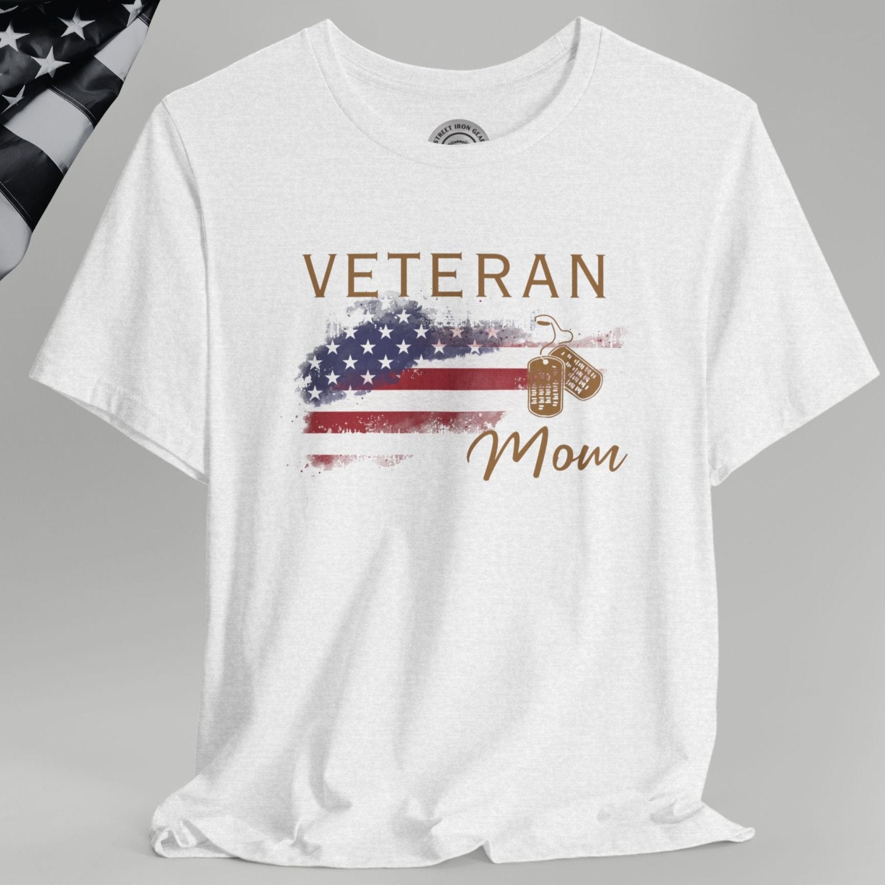 American Veteran Mom Crew Neck TShirt