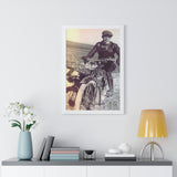 Vintage Motorcycle Framed Poster