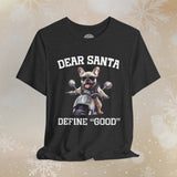 French Bulldog Biker Christmas Crew Neck TShirt