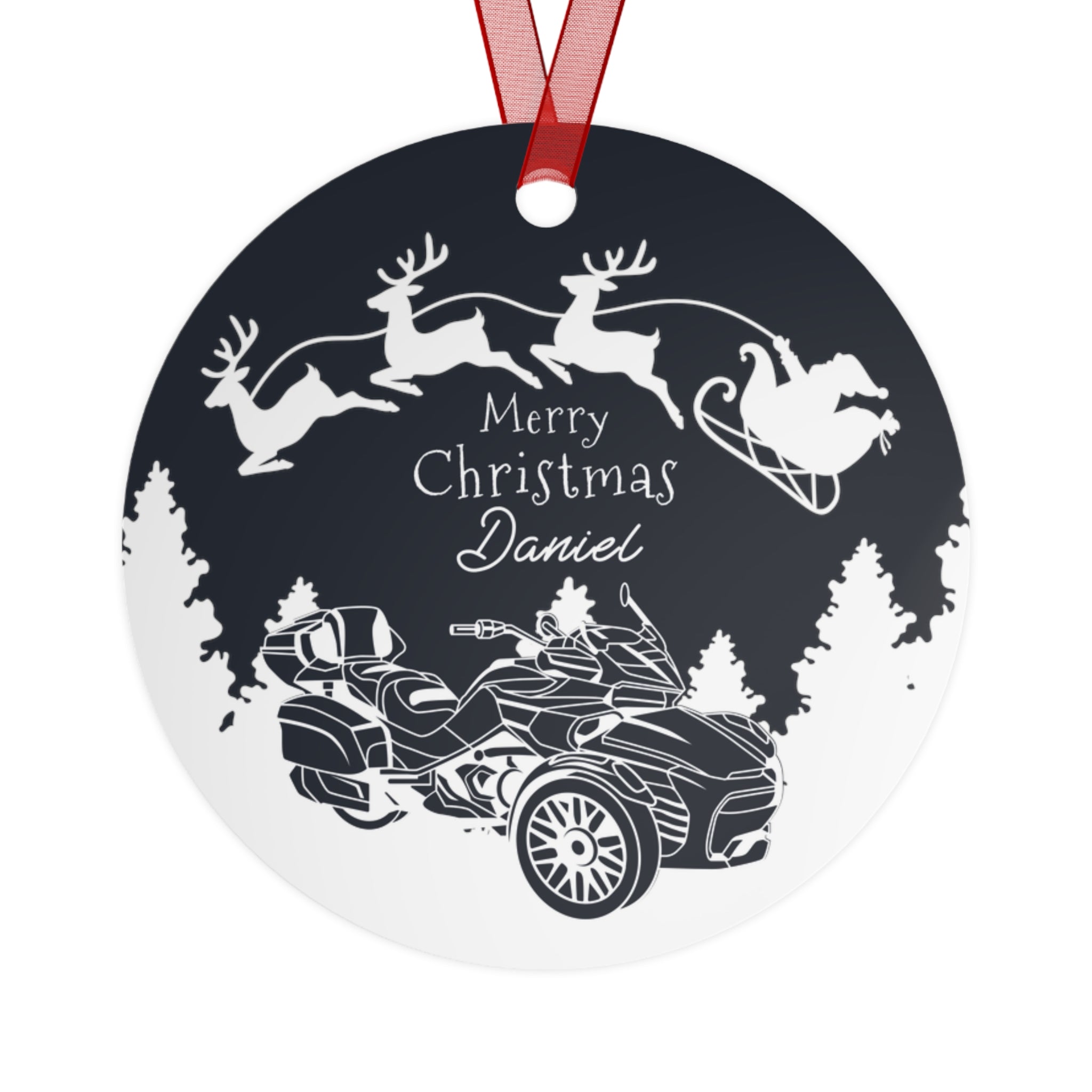 Can-Am Spyder | Ryker Aluminum Christmas Ornament (Customizable)