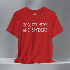 God, Country, & Spyder  Crew Neck TShirt