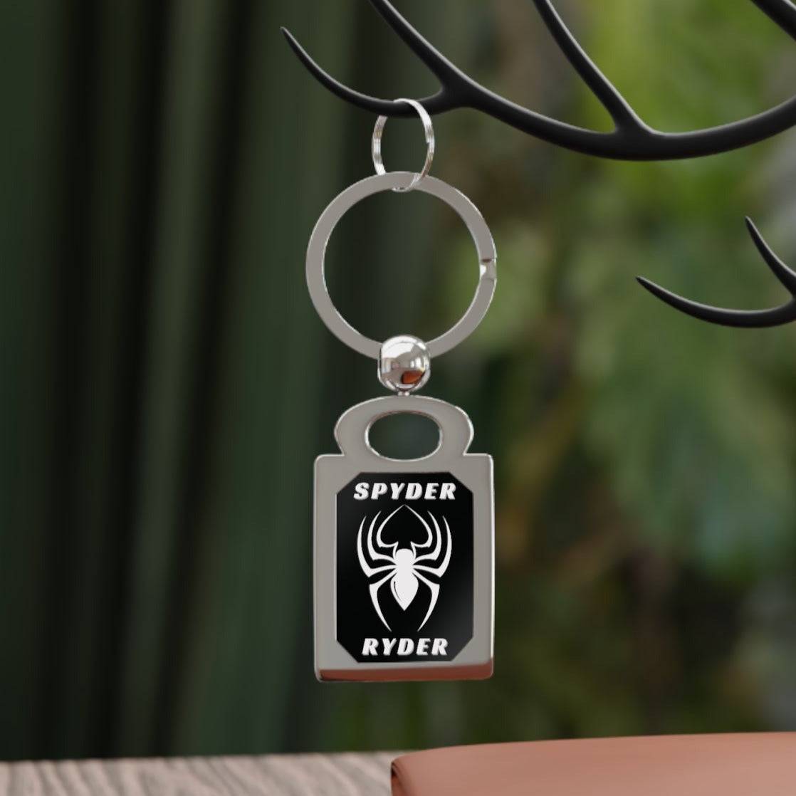 Spyder Ryder Metal Motorcycle Keychain