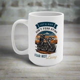 Motorcycle Ceramic Coffee Mug 15oz