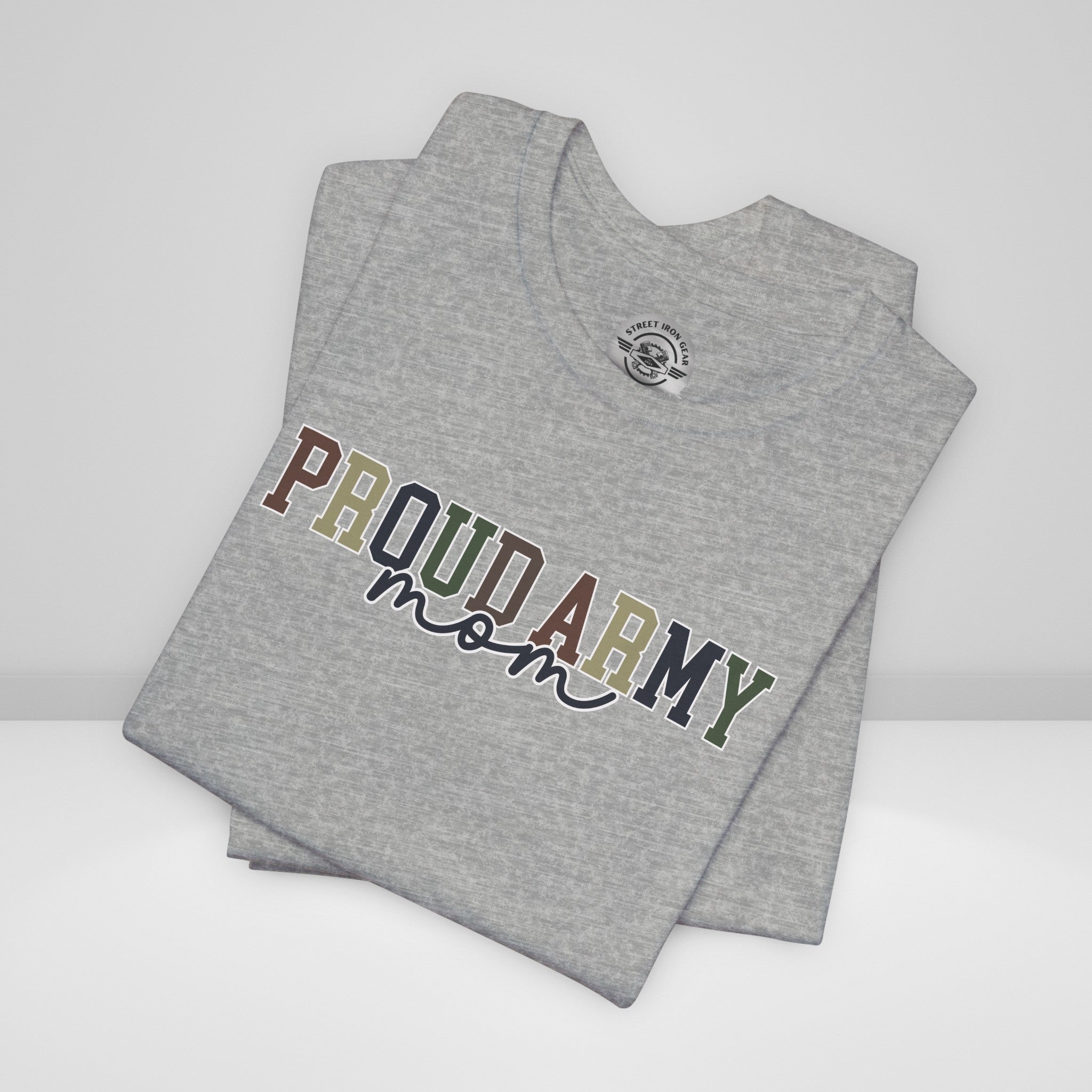 Proud Army Mom Crew Neck TShirt