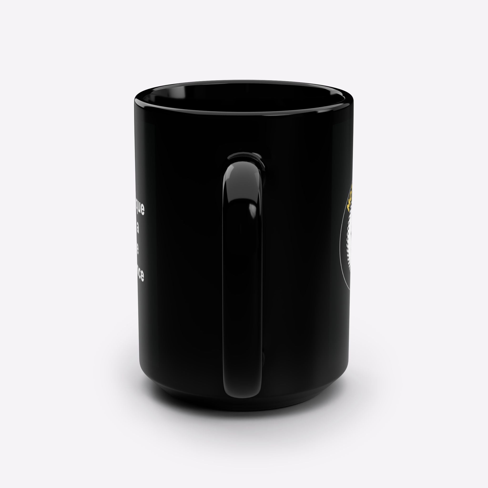 Motorcycle Inn Black Ceramic Coffee Mug 15oz