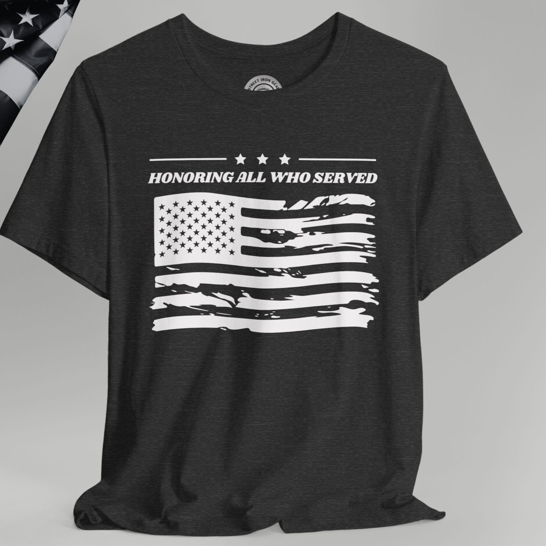 American Veteran Flag Crew Neck TShirt