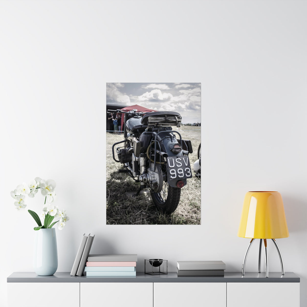 Vintage Motorcycle Poster