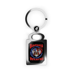 Badass Veteran Zinc Alloy Keychain