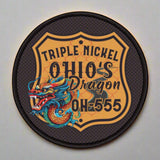 OH-555 Triple Nickel Printed Iron-On Patch (3x3)