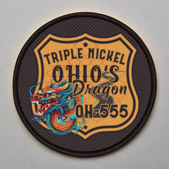 OH-555 Triple Nickel Printed Iron-On Patch