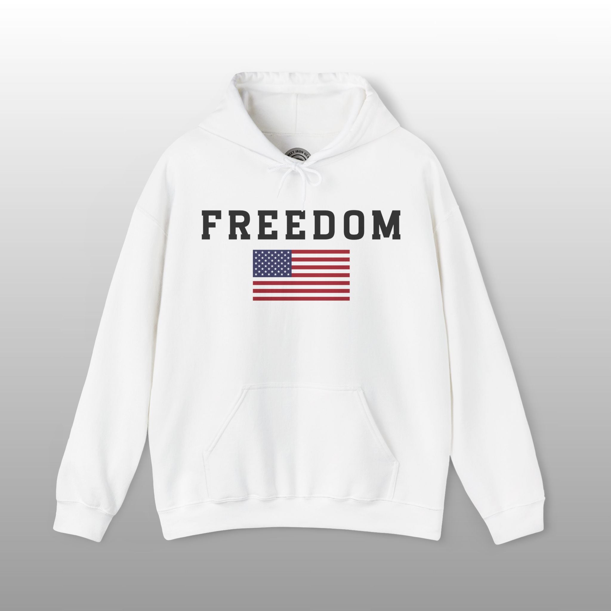 American Pride US Flag FREEDOM Pullover Hoodie