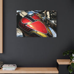 Vintage Chopper Motorcycle Tank Metal Poster