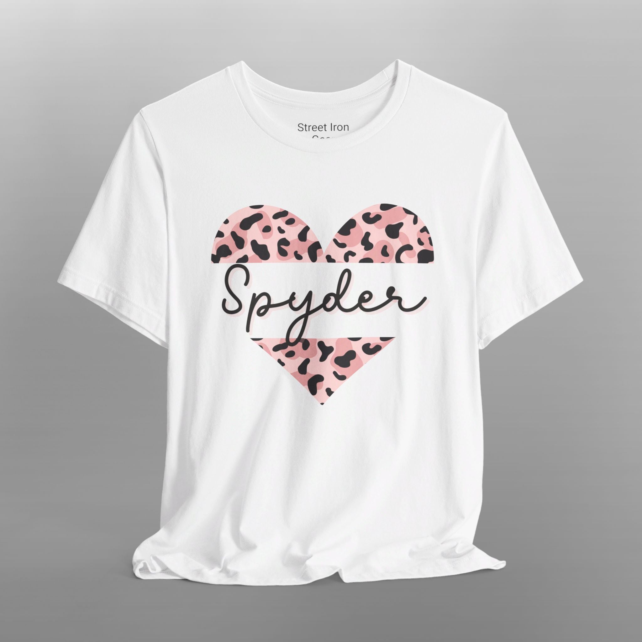 Can-Am Spyder Animal Print Heart Crew Neck TShirt