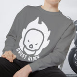 Ghost Rider Motorcycle Crew Neck Sweatshirt