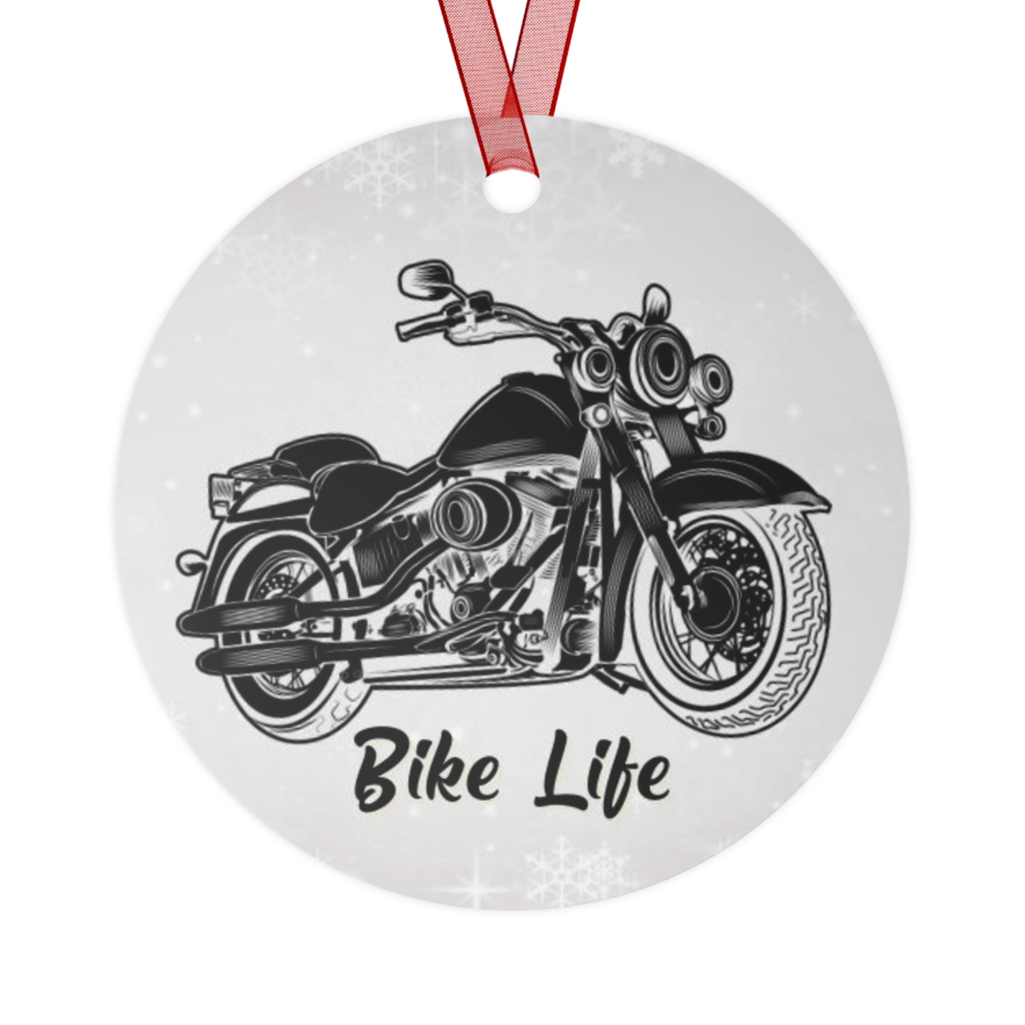 Motorcycle Aluminum Christmas Ornament