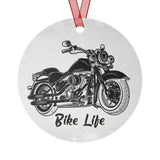 Motorcycle Aluminum Christmas Ornament