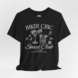 Biker Chic Crew Neck TShirt (Customizable)